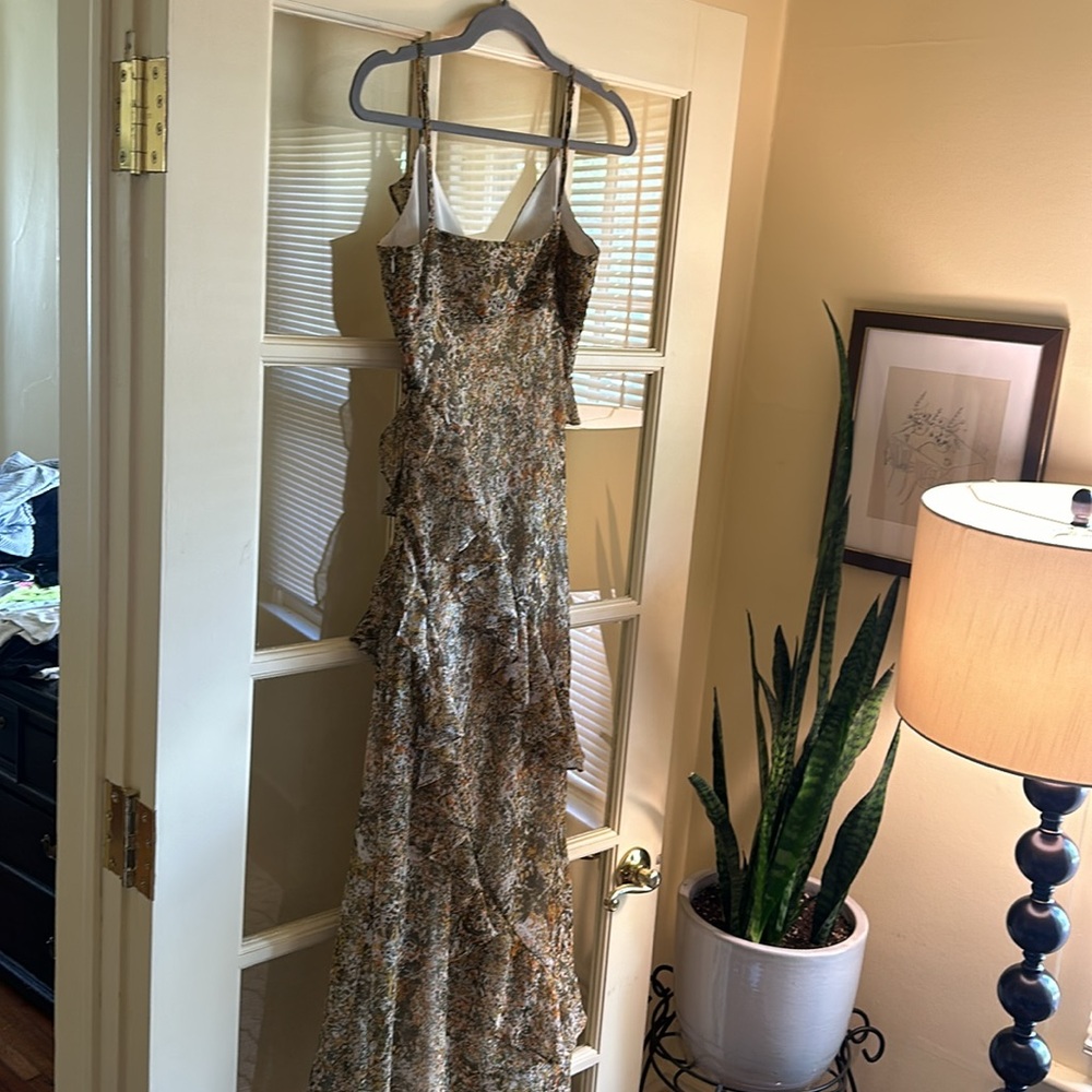 Patterned Ruffle Maxi Dress - Open Edit. - Picture 5 of 7